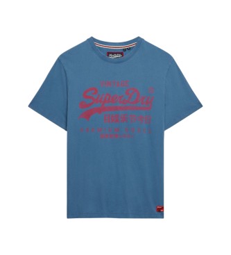 Superdry T-shirt Classic bleu