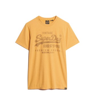 Superdry T-shirt clssica Heritage amarela