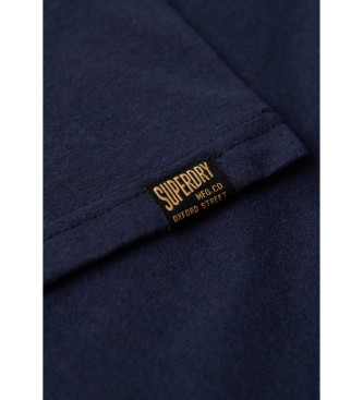 Superdry T-shirt clássica Heritage azul-marinho