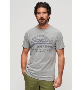 Superdry T-shirt classica grigia Heritage