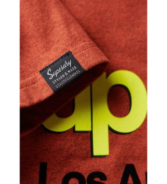 Superdry Klassiek gewassen T-shirt met Core logo rood