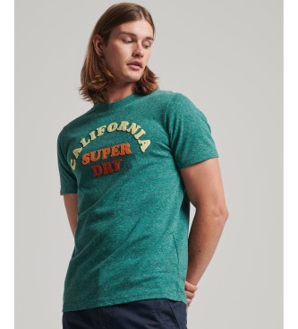 Superdry T-shirt med applikation Great Outdoors green