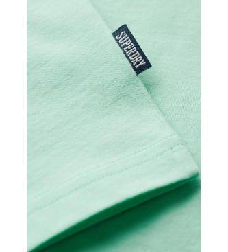 Superdry Majica z V-izrezom iz organskega bombaža Essential green
