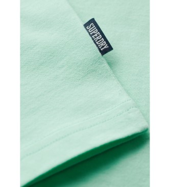 Superdry Organic cotton V-neck t-shirt Essential green