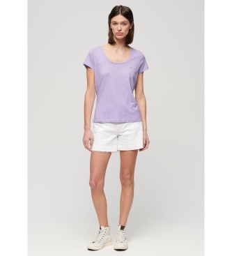 Superdry Studios lilac wide crew neck t-shirt