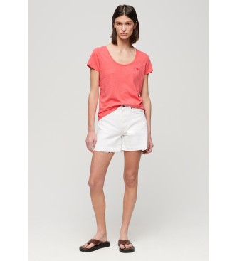 Superdry T-shirt com gola redonda coral dos Studios