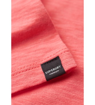 Superdry T-shirt com gola redonda coral dos Studios