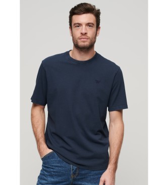 Superdry T-shirt with navy vintage washed effect