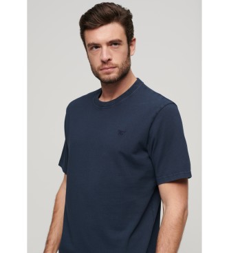 Superdry T-shirt with navy vintage washed effect