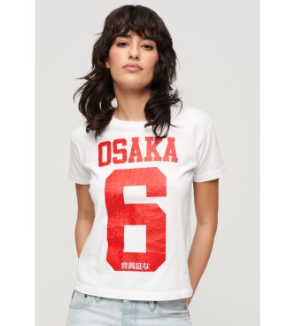 Superdry T-shirt Osaka 6 90s blanc