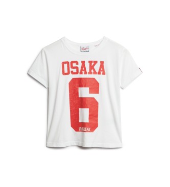 Superdry T-shirt Osaka 6 90s blanc