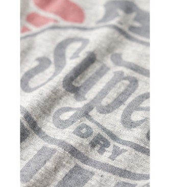 Superdry Americana Vintage grijs grafisch T-shirt