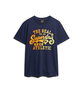 Superdry T-shirt azul-marinho reformulada