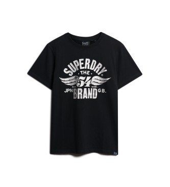 Superdry berarbeitetes T-shirt schwarz