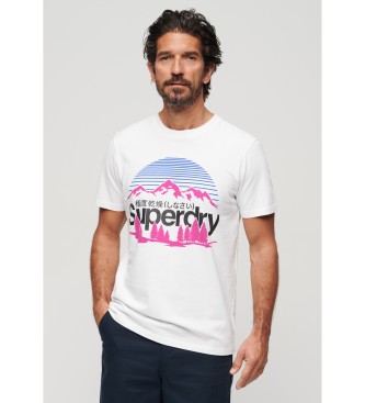 Superdry Camiseta con grfico Great Outdoors blanco