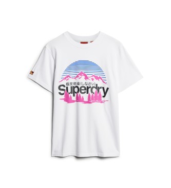 Superdry Camiseta con grfico Great Outdoors blanco
