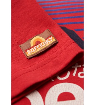 Superdry T-shirt rossa con grafica Great Outdoors