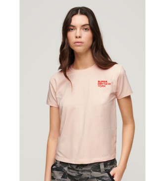 Superdry Sport Luxe grafisk T-shirt pink