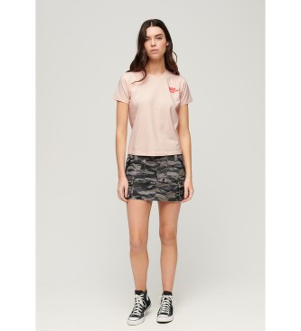 Superdry T-shirt grafica rosa Sport Luxe