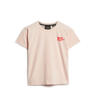 Superdry Sport Luxe T-shirt med grafik rosa