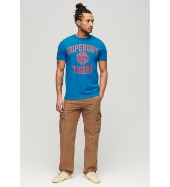 Superdry Field Athletic blue T-shirt