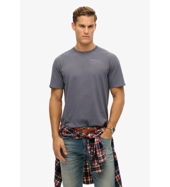 Superdry T-shirt with logo Core City grey