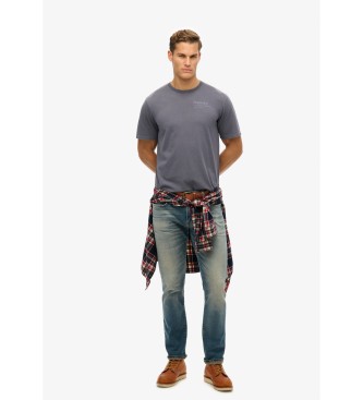 Superdry T-shirt with logo Core City grey