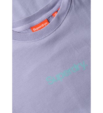 Superdry Camiseta con logo Core City lila