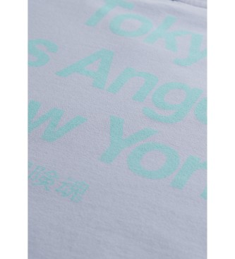Superdry Camiseta con logo Core City lila