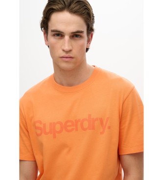 Superdry Kernstadt-Logo-T-Shirt orange