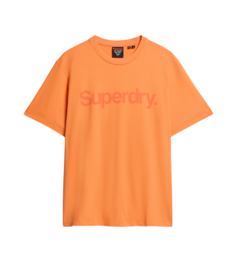 Superdry Kernstadt-Logo-T-Shirt orange