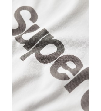 Superdry T-shirt logo Core City blanc