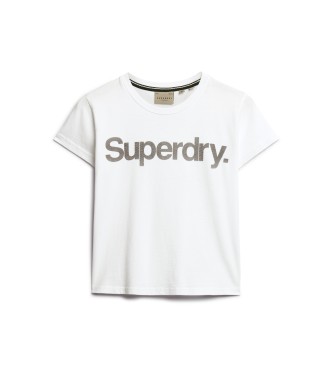 Superdry Core City T-shirt med logotyp vit