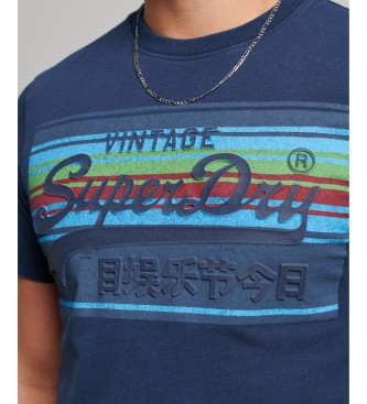 Superdry T-shirt vintage Cali bleu