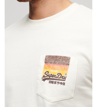 Superdry Vintage Cali logo T-shirt wit
