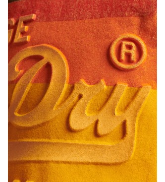 Superdry T-shirt vintage  logo jaune Cali