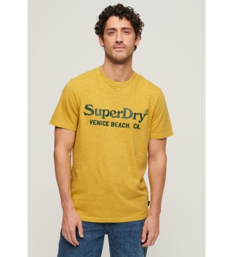 Superdry T-shirt classique Venue jaune 