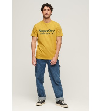 Superdry T-shirt classique Venue jaune 