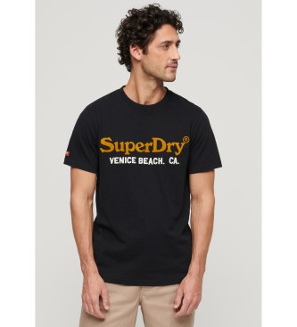 Superdry Camiseta con logotipo Venue Duo negro