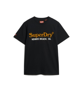 Superdry Camiseta con logotipo Venue Duo negro