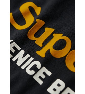 Superdry Camiseta con logotipo Venue Duo negro
