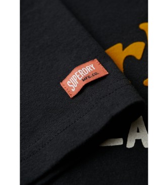 Superdry Camiseta con logotipo Venue Duo negro