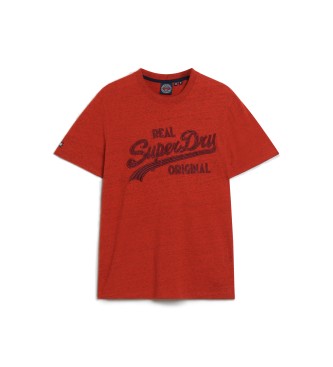 Superdry Camiseta Vintage bordado rojo