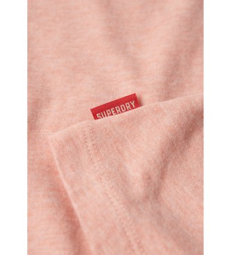 Superdry Camiseta con logotipo Vintage bordado rosa