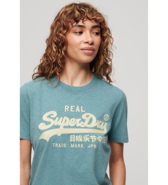 Superdry T-shirt med blt broderet Vintage-logo