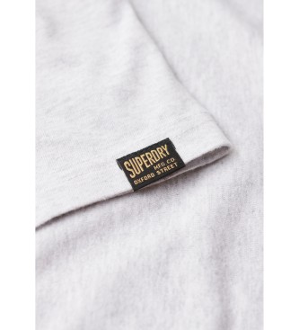 Superdry Vintage Heritage logo T-shirt light grey