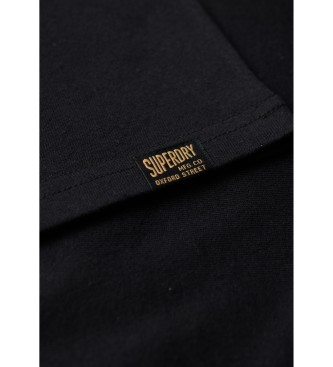 Superdry Vintage Heritage Logo-T-Shirt schwarz
