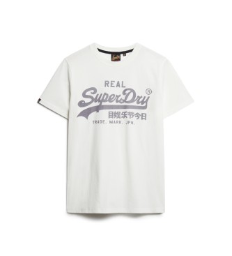 Superdry T-shirt med logo Vintage Logo hvid
