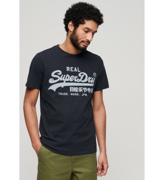 Superdry T-shirt met logo Vintage Logo navy