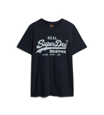 Superdry T-shirt mit Logo Vintage Logo navy
